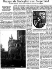 Orange als Bindeglied zum Siegerland